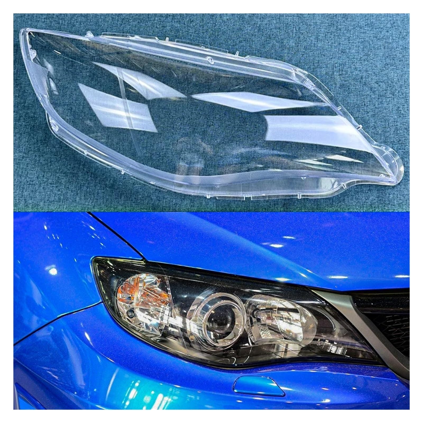 MOMOBP Auto-Scheinwerferabdeckung, Ersatz der vorderen Scheinwerferabdeckung, kompatibel for Subaru Impreza 2008–2014, transparentes Glasgehäuse for Lampenschirm(Right) von MOMOBP