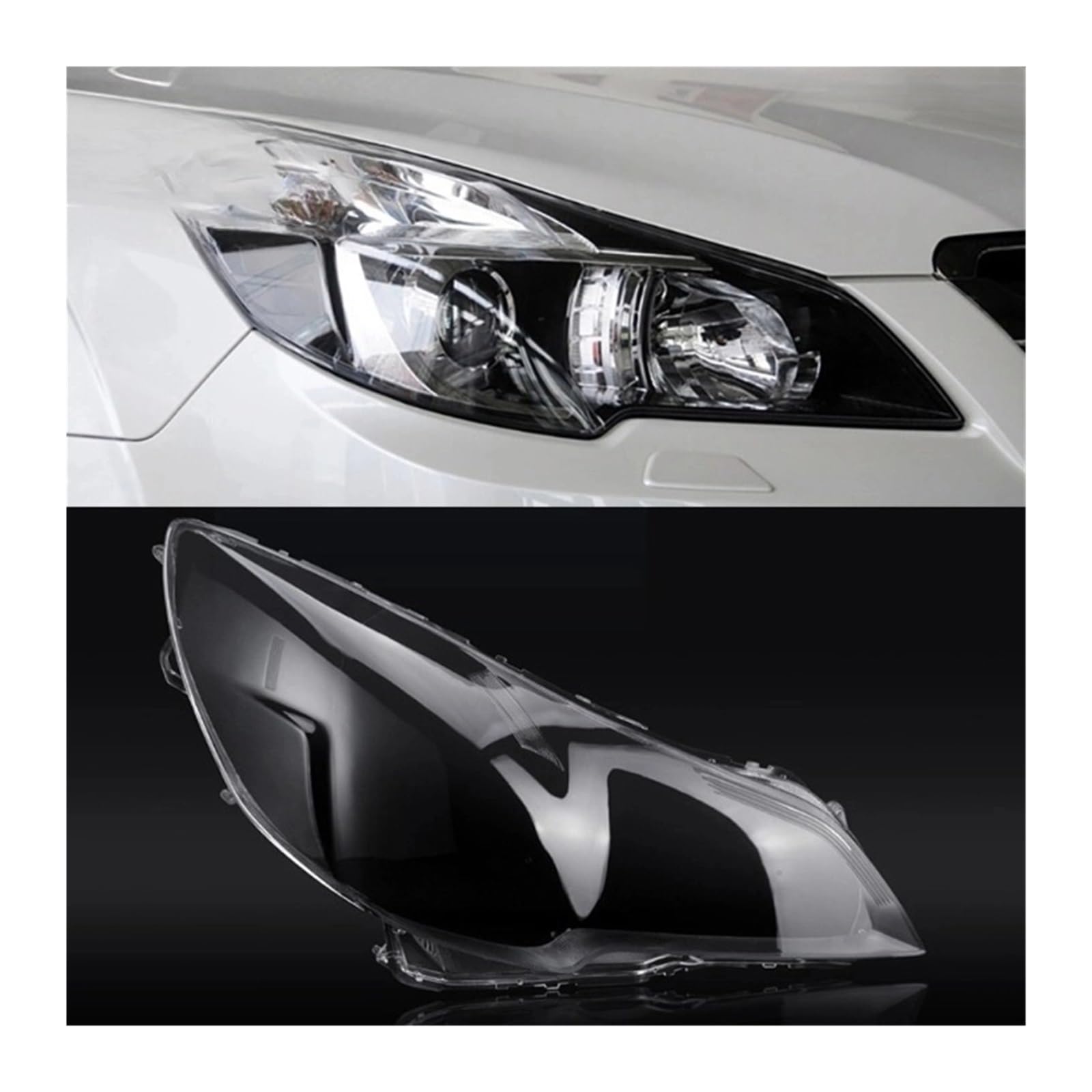 MOMOBP Auto-Scheinwerferabdeckung, Ersatz der vorderen Scheinwerferabdeckung, kompatibel for Subaru Outback 2010–2014, transparentes Glasgehäuse for Lampenschirm(Right Headlamp) von MOMOBP