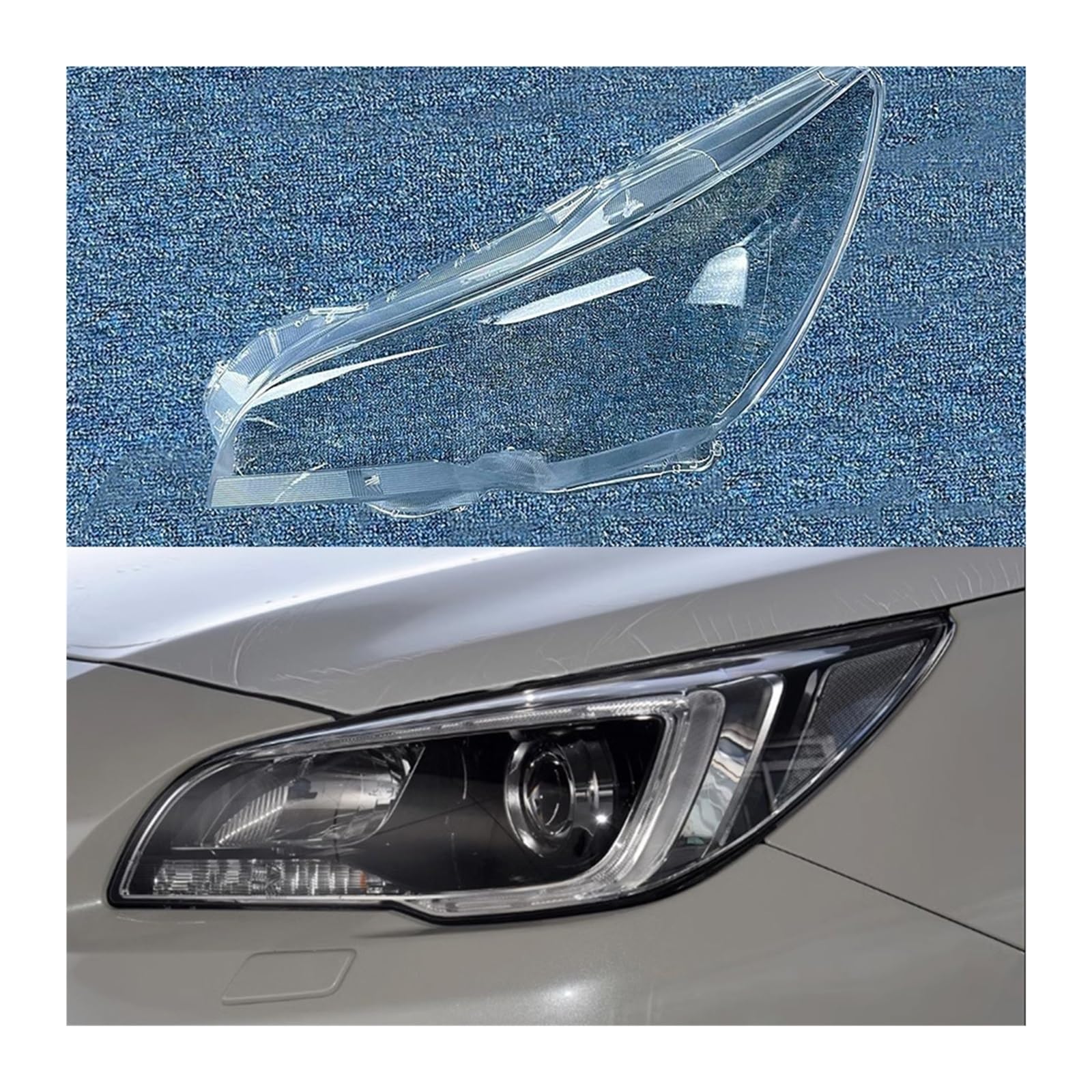 MOMOBP Auto-Scheinwerferabdeckung, Ersatz der vorderen Scheinwerferabdeckung, kompatibel for Subaru Outback 2015 2016 2017, transparentes Glasgehäuse for Lampenschirm(Left) von MOMOBP