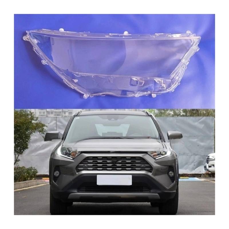 MOMOBP Auto-Scheinwerferabdeckung, Ersatz der vorderen Scheinwerferabdeckung, kompatibel for Toyota RAV4 2020 2021 2022, transparentes Glasgehäuse for Lampenschirm(Left) von MOMOBP