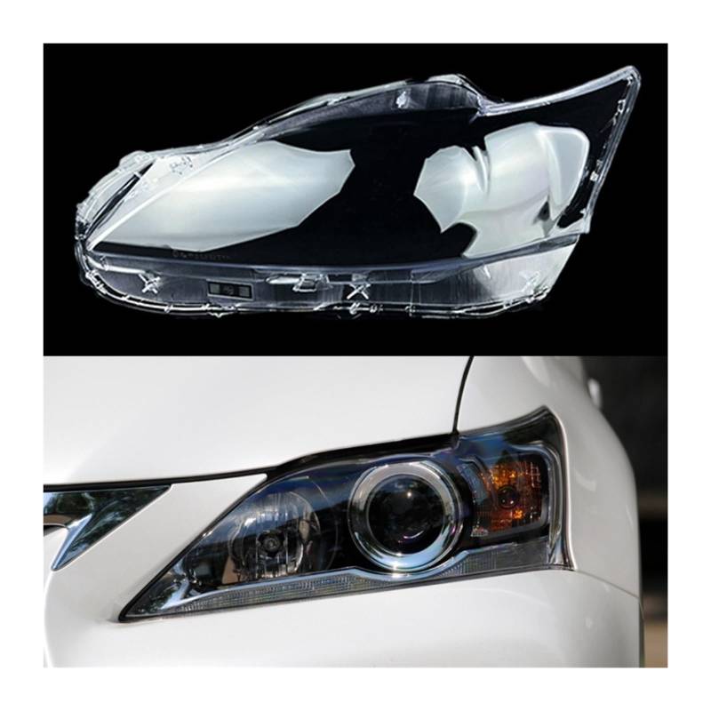 MOMOBP Auto-Scheinwerfergehäuse, kompatibel mit Lexus CT CT200h 2012–2017, Auto-Scheinwerfer-Abdeckungsmasken, Glas, Lampenschale, Linse, Glaskappen, Licht, Lampenschirm(Left) von MOMOBP