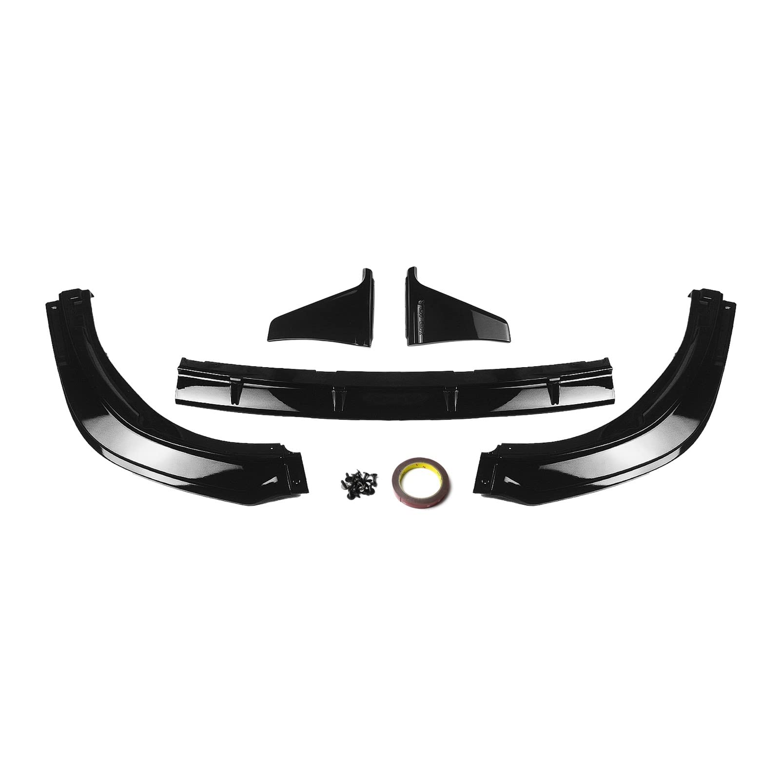 MOMOBP Body Kit kompatibel nur for Toyota Camry SE XSE SX Sport Modell 2018–2023, glänzend schwarzer Frontspoiler-Splitter + Heckdiffusor-Stoßstangenlippe(Front Lip) von MOMOBP