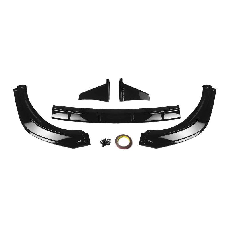 MOMOBP Body Kit kompatibel nur for Toyota Camry SE XSE SX Sport Modell 2018–2023, glänzend schwarzer Frontspoiler-Splitter + Heckdiffusor-Stoßstangenlippe(Front Lip) von MOMOBP