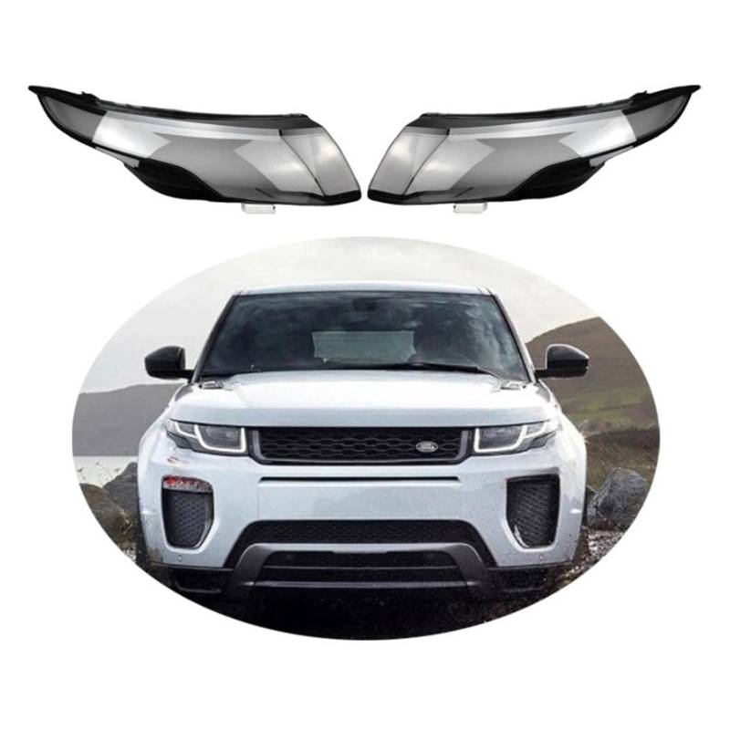 MOMOBP Kompatibel for Land Rover Evoque 2012~2020 Auto-Frontscheinwerfer Glasscheinwerfer Transparenter Lampenschirm Lampengehäuse Auto-Objektivabdeckung(1Pcs Left) von MOMOBP