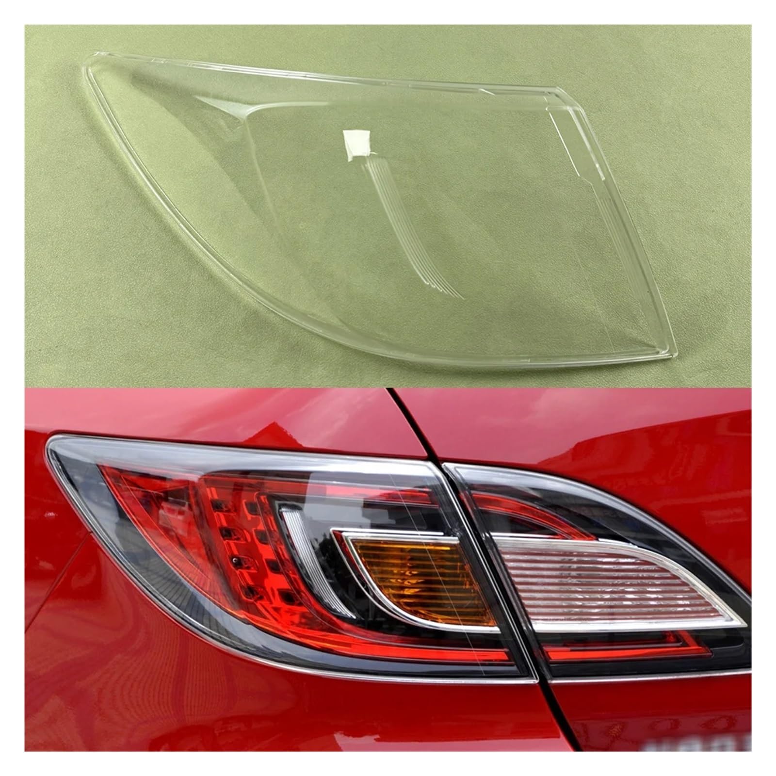 MOMOBP Kompatibel for Mazda 6 2009–2015. Rücklichtgehäuse, Rücklichtabdeckung, Blinker-/Bremslichtmaske. Ersetzen Sie die Original-Lampenschirmkomponente(Outside Left) von MOMOBP