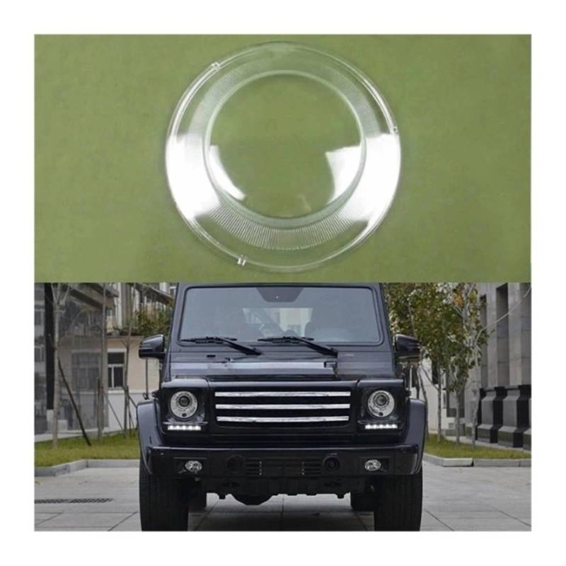 MOMOBP Kompatibel for Mercedes Benz G-Klasse Big G W463 2007–2018, Scheinwerferabdeckungslinse, transparente Lampenhülle, Lampenschale, Autozubehör, Glas(1PCS right side) von MOMOBP