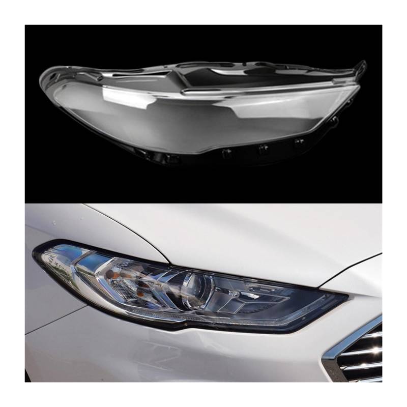 MOMOBP Kompatibel for Mondeo 2017 2018 2019, Auto-Glaslinsen-Scheinwerferschale, Auto-Frontscheinwerfer-Abdeckung, Lichtkappen, Masken, transparenter Lampenschirm(Right) von MOMOBP