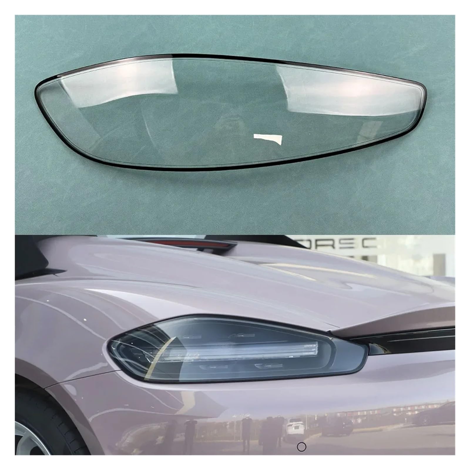 MOMOBP Kompatibel for Porsche 718 2016–2022, Autozubehör, hintere äußere Rücklichtschale, Rücklichtabdeckung, Blinker, Bremslichtmaske(Left) von MOMOBP