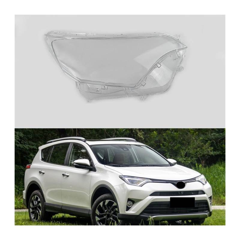 MOMOBP Lichtgehäuse, klare Lampenschirmlinse, kompatibel mit Toyota RAV4 2016 2017 2018, Scheinwerferabdeckung, Autoschale(Right) von MOMOBP