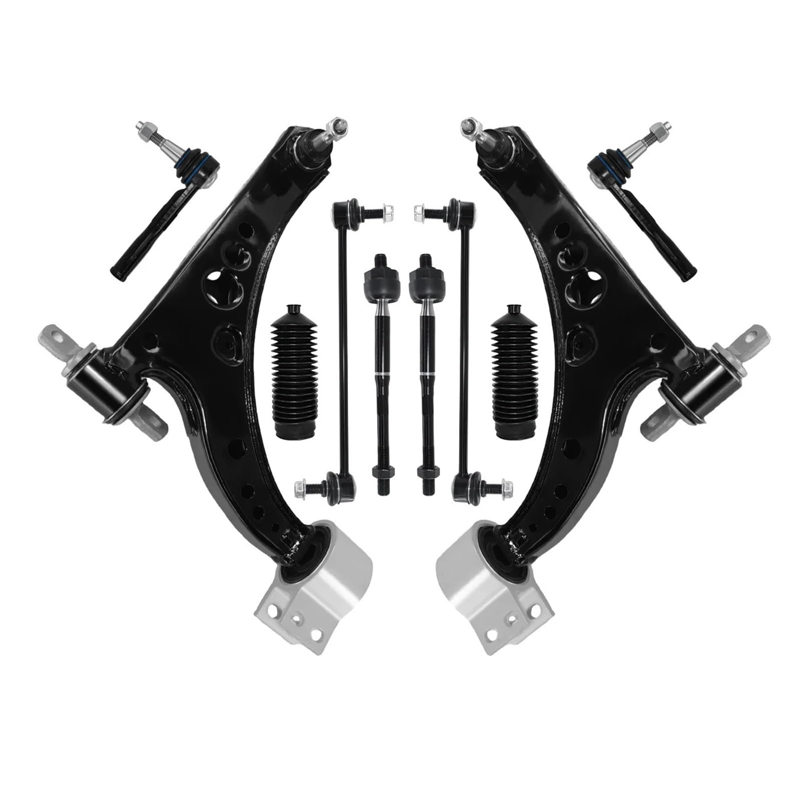 Svenubee Vorderradlenker- und Aufhängungsquerlenker-Spurstangen-Stabilisator-Verbindungssatz, kompatibel for Chevrolet Cruze Volt 2016–2019 von MOMOBP