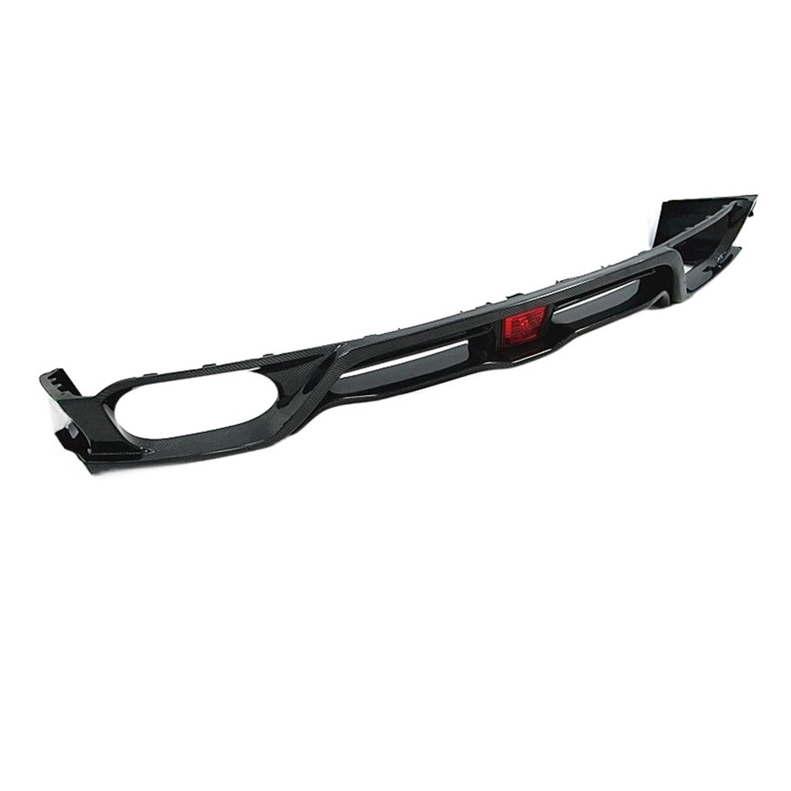 Vari Wide Style Kohlefaser-Auto-Heckstoßstangen-Diffusorlippe mit Nebelscheinwerfer, kompatibel for Nissan GTR R35 2008–2016 von MOMOBP