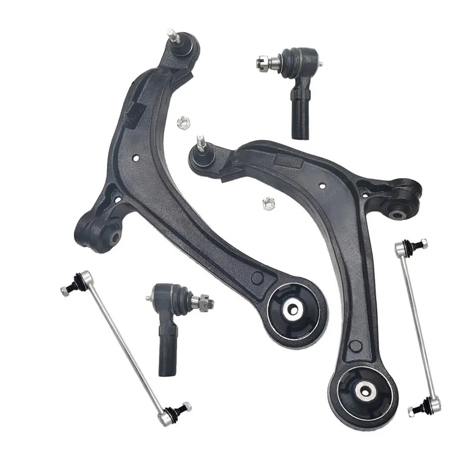 Vorderradaufhängung, Lenkung, Querlenker, Kugelgelenk, Spurstange, Stabilisator-Verbindungs-Set, 6-teilig, kompatibel for Honda Odyssey 2011–2017 von MOMOBP