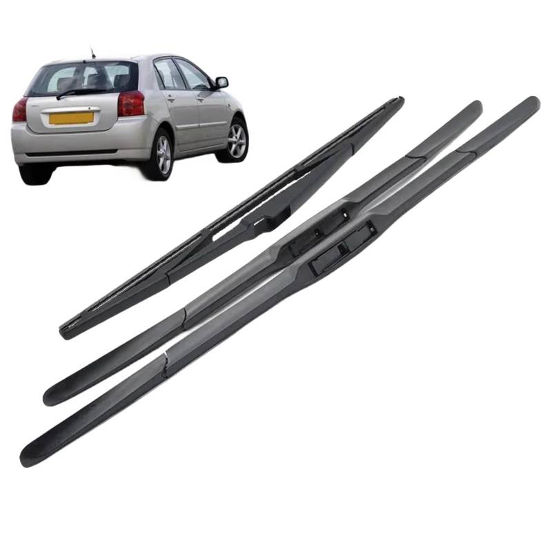 MONLAY Scheibenwischer Scheibenwischerblätter Vorne Und Hinten Für Toyota Corolla Schrägheck E12 2001–2006, 22"+19"+14" Scheibenwischer Schneider von MONLAY