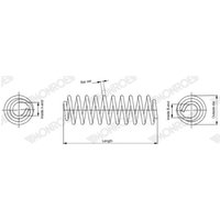 Fahrwerksfeder MONROE SP4133 von Monroe
