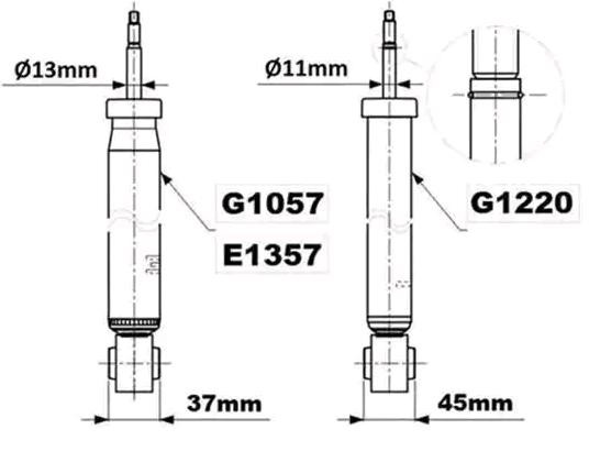 MONROE Stoßdämpfer VW G1220 5C0513025J,5C0513029AJ,5C0513029B Federbein,Stossdämpfer 5C0513029BC,5C0513029C,5C0513025H von MONROE