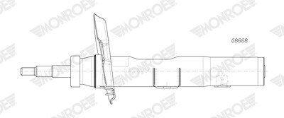 Monroe Stoßdämpfer [Hersteller-Nr. G8668] für Mercedes-Benz von MONROE