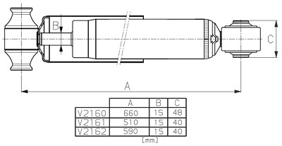 Monroe Stoßdämpfer [Hersteller-Nr. V2160] für Ford von MONROE