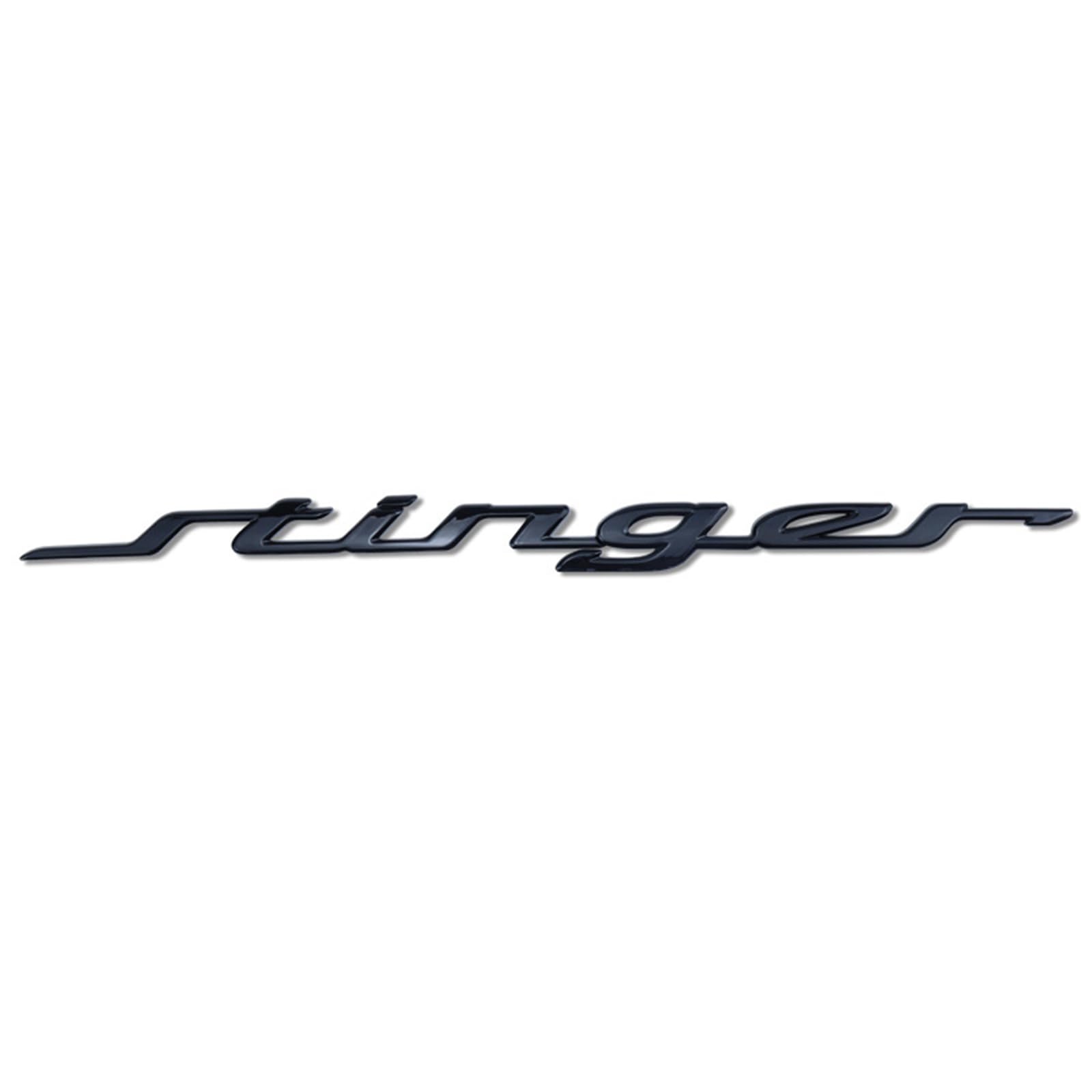 3D Metall Auto Aufkleber für Kia Stinger GT, Selbstklebend Logo Emblem Badge Abzeichen für Heckklappe Kofferraum, Chrom Autoaufkleber zubehör, Black von MOOWI