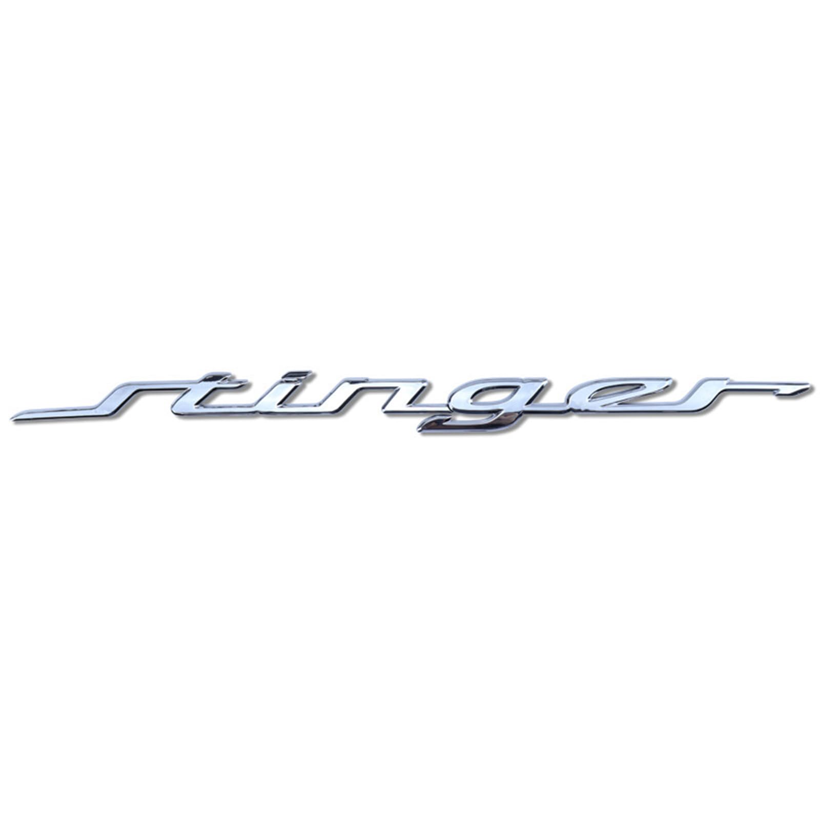 3D Metall Auto Aufkleber für Kia Stinger GT, Selbstklebend Logo Emblem Badge Abzeichen für Heckklappe Kofferraum, Chrom Autoaufkleber zubehör,Silver von MOOWI