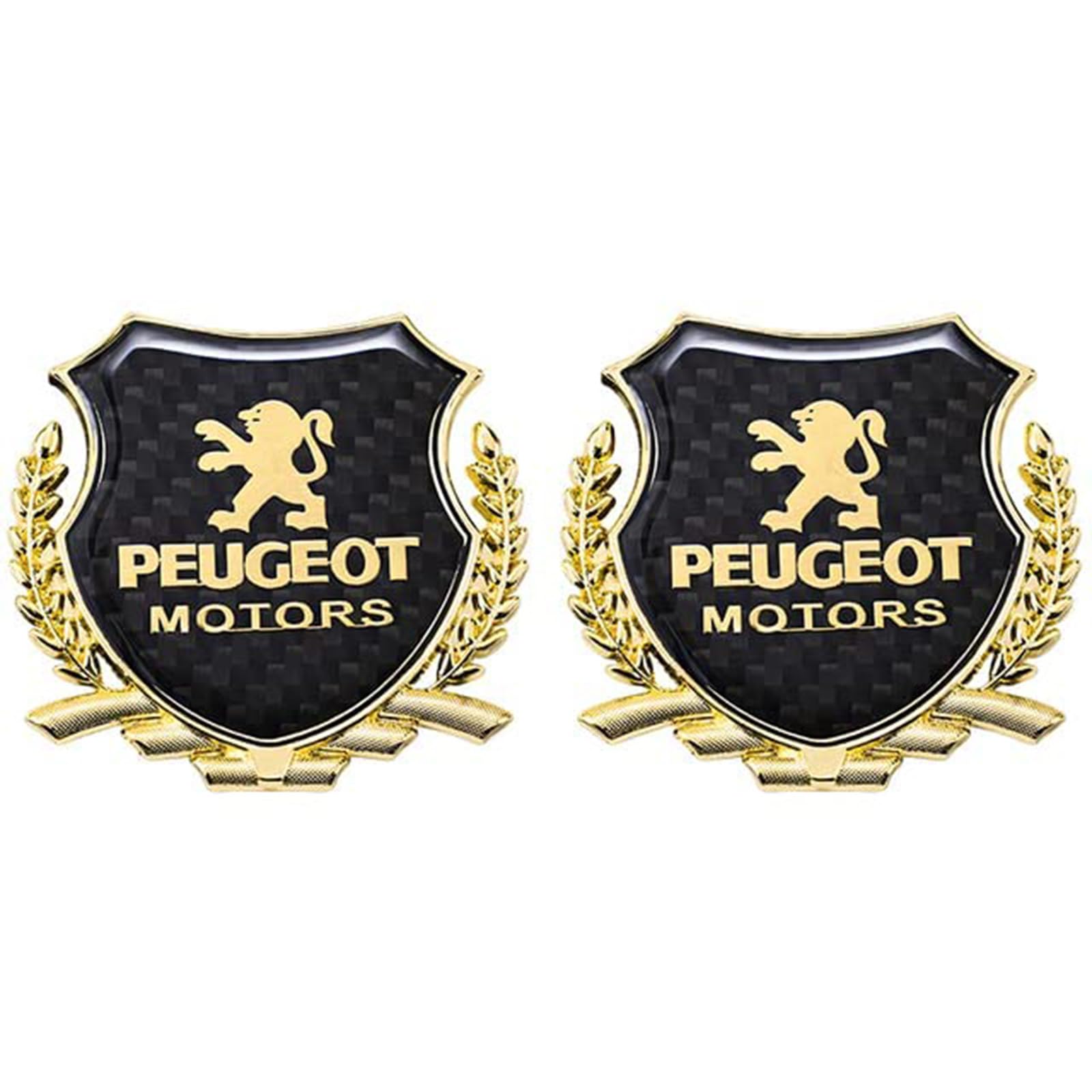 3D Metall Auto Aufkleber für Peugeot 206 307 308 3008 207 208 407 508 2008 5008 107 106 205, Selbstklebend Logo Emblem Badge Abzeichen für Heckklappe Kofferraum, Chrom Autoaufkleber zubehör von MOOWI