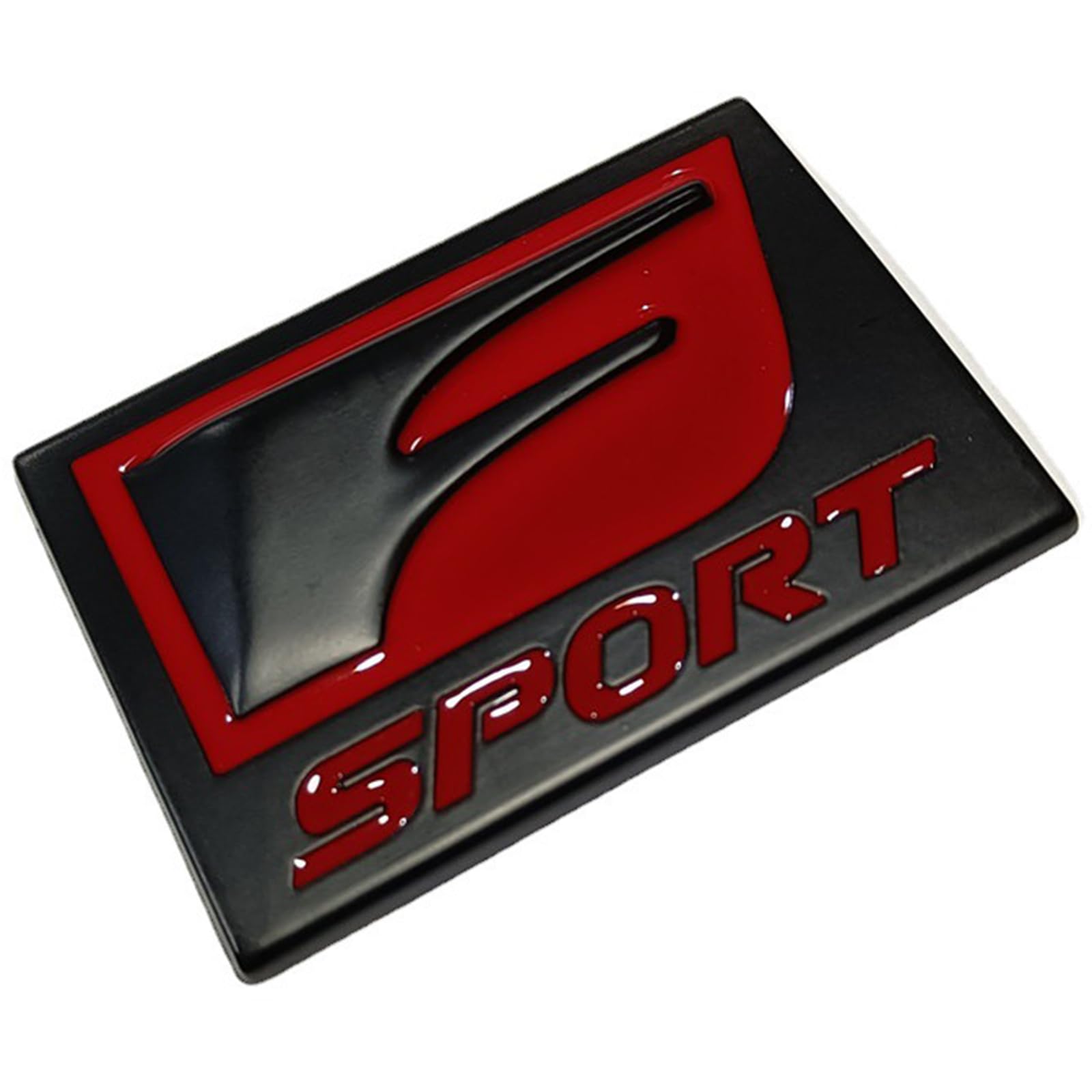 3D Metall Auto Aufkleber für RC-F is-F LC500 Racing F-Sport, Selbstklebend Logo Emblem Badge Abzeichen für Heckklappe Kofferraum, Chrom Autoaufkleber zubehör,B von MOOWI