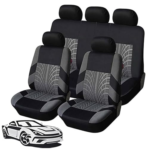 MOOWI Autositzbezüge Sets für Audi A3 8P 8V Sportback 2003-2023, 5-Sitze Vollständig Geschlossener Komfortabler Autositzbezug, Abriebfest Full Set Sitzbezüge Sitzschoner Zubehör,B-Grey von MOOWI