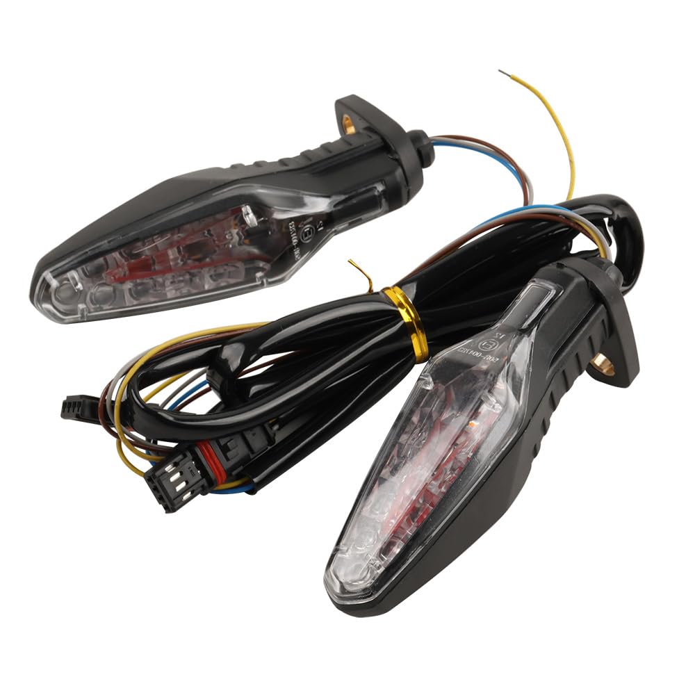 12 V LED Motorrad wasserdicht Blinker Bremslicht Blinkleuchte Kompatibel mit BMW R1250GS R1300GS F900GS S1000RR S1000R S1000XR M1000RR R 1250 1300 GS S 1000 R RR XR von MOQIAOSEIKO