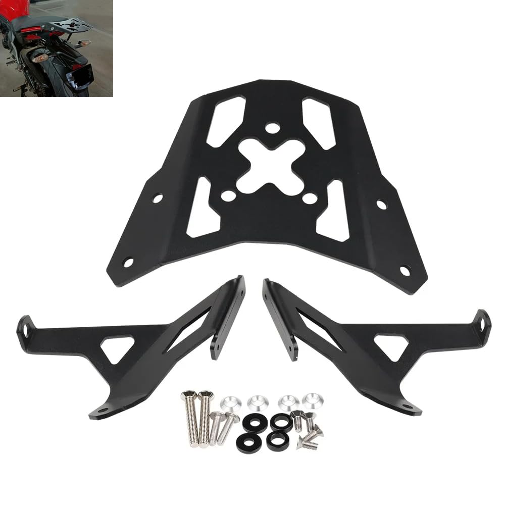 MOQIAOSEIKO Motorrad Gepäckträger Heckgepäckträger Ablage Dachbox Halterung kompatibel mit Kawasaki Ninja650 ER6N ER6F Ninja 650 ER 6N 6F 2012 2013 2014 2015 2016 von MOQIAOSEIKO