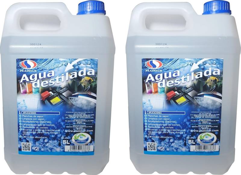 MORALCO Destilliertes Wasser, 5 Liter (2 Stück) von MORALCO