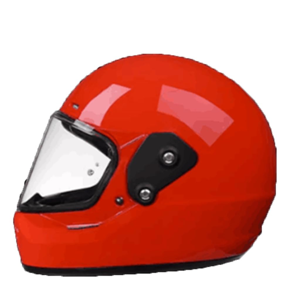 MOTESEN Halley Touring Scooters Motorrad ABS Retro Integralhelme Motorräder für Damen und Herren Standard Motorrad Vollvisierhelme ABS Ganzjahreshelme von MOTESEN