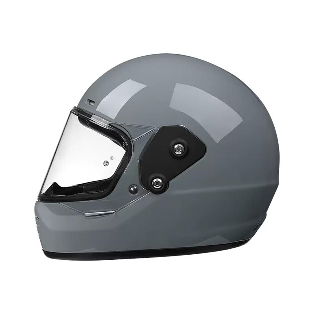 Halley Touring Scooters Motorrad ABS Retro Integralhelme Motorräder für Damen und Herren Standard Motorrad Vollvisierhelme ABS Ganzjahreshelme von MOTESEN