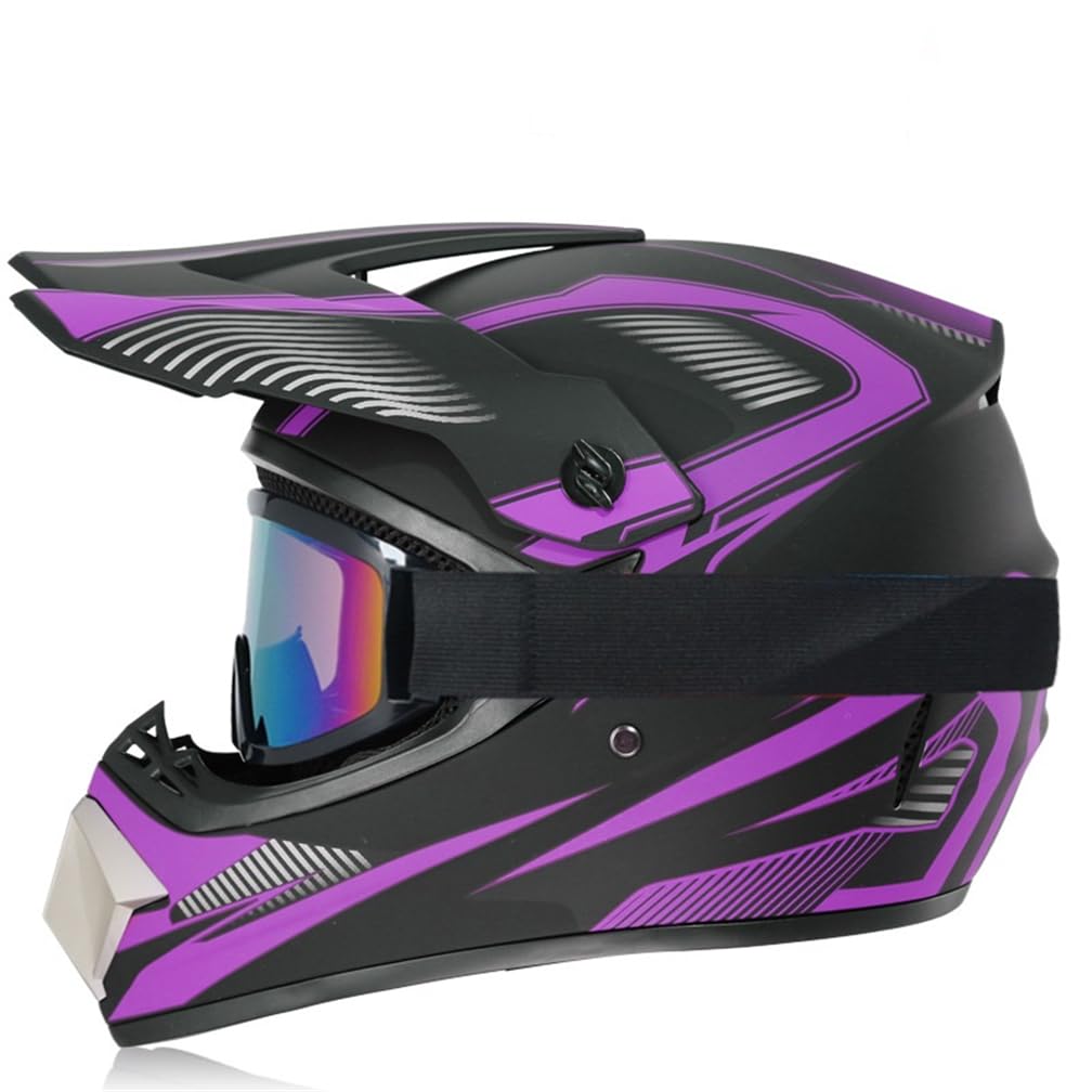 Herbst Touring Motorrad Off-Road-Motorrad Abnehmbare Futter Motocross-Helme für Full Face Motocross-Helm ABS Mann ECE omologato Kollisionsvermeidung Wind Goggles von MOTESEN