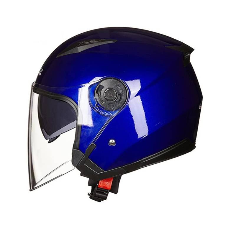 MOTESEN ABS 3/4 Man Open-Face Helme für Moto Helm Kollisionsvermeidung Elektroauto Herausnehmbares Futter Frühling Herbst Sportbikes Motorrad Frauen von MOTESEN