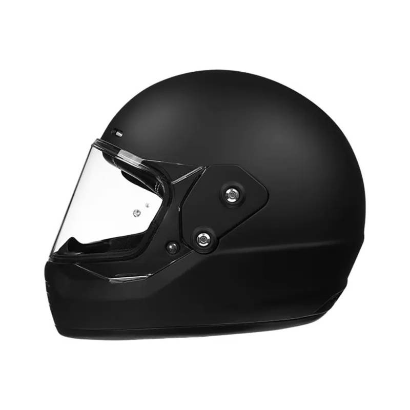 MOTESEN Halley Touring Scooters Motorrad ABS Retro Integralhelme Motorräder für Damen und Herren Standard Motorrad Vollvisierhelme ABS Ganzjahreshelme von MOTESEN