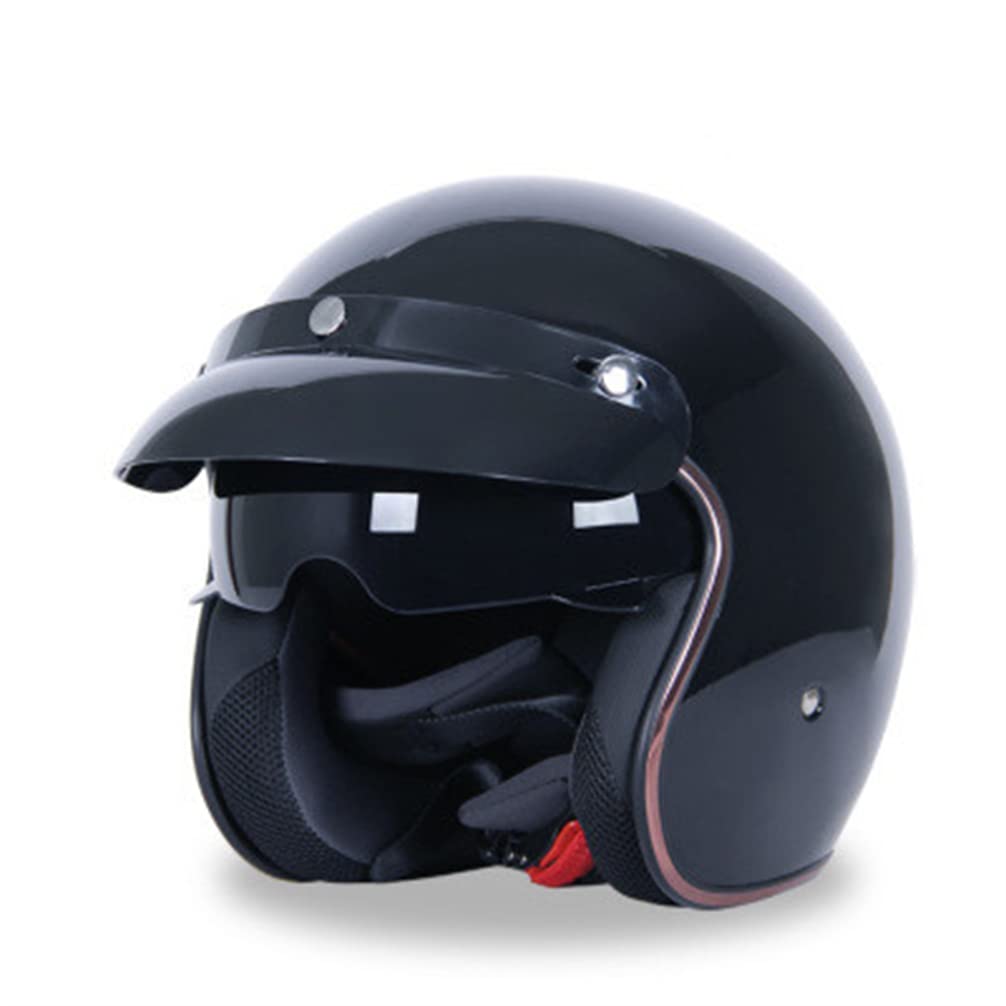 MOTESEN Sicherheitshelm Motorradhelm Open Face Jet Helm Motorradhelm Reiten Motocross Racing Motobike Helm von MOTESEN