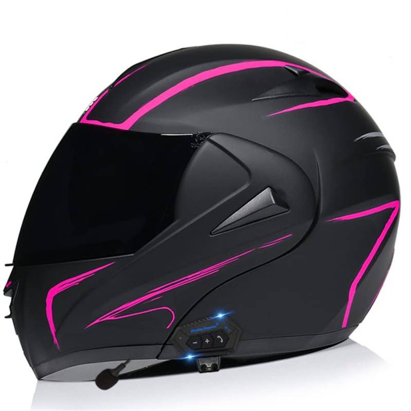 MOTESEN Modulare Helme für Erwachsene Touring Scooter Motorrad für Damen und Herren Standard Motorrad Touring Motorrad ABS mit Bluetooth Geeignet für Frühling, Herbst und Winter Vollvisierhelme von MOTESEN