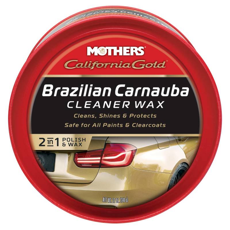 MOTHERS 05500 California Gold Pure Brazilian Carnauba Cleaner Autowachs Paste von MOTHERS