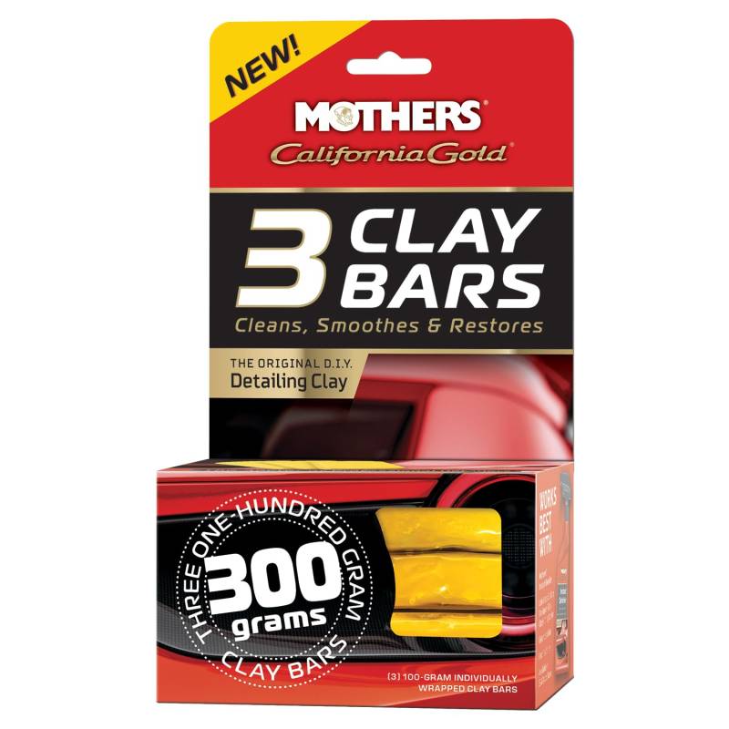 Mothers 07242 California Gold Detailing Clay Bar (3 Stück) von MOTHERS