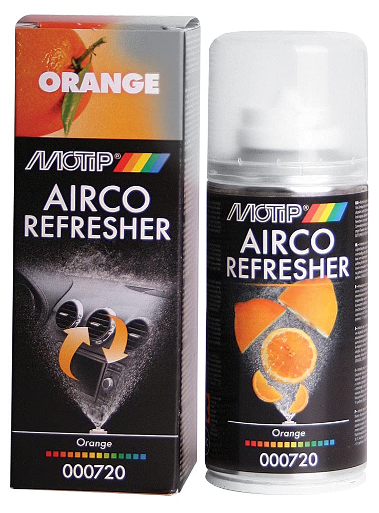 Motip Airco Refresher Orange Klimaanlagen-Reiniger Orangenduft 000720 150Ml von MOTIP