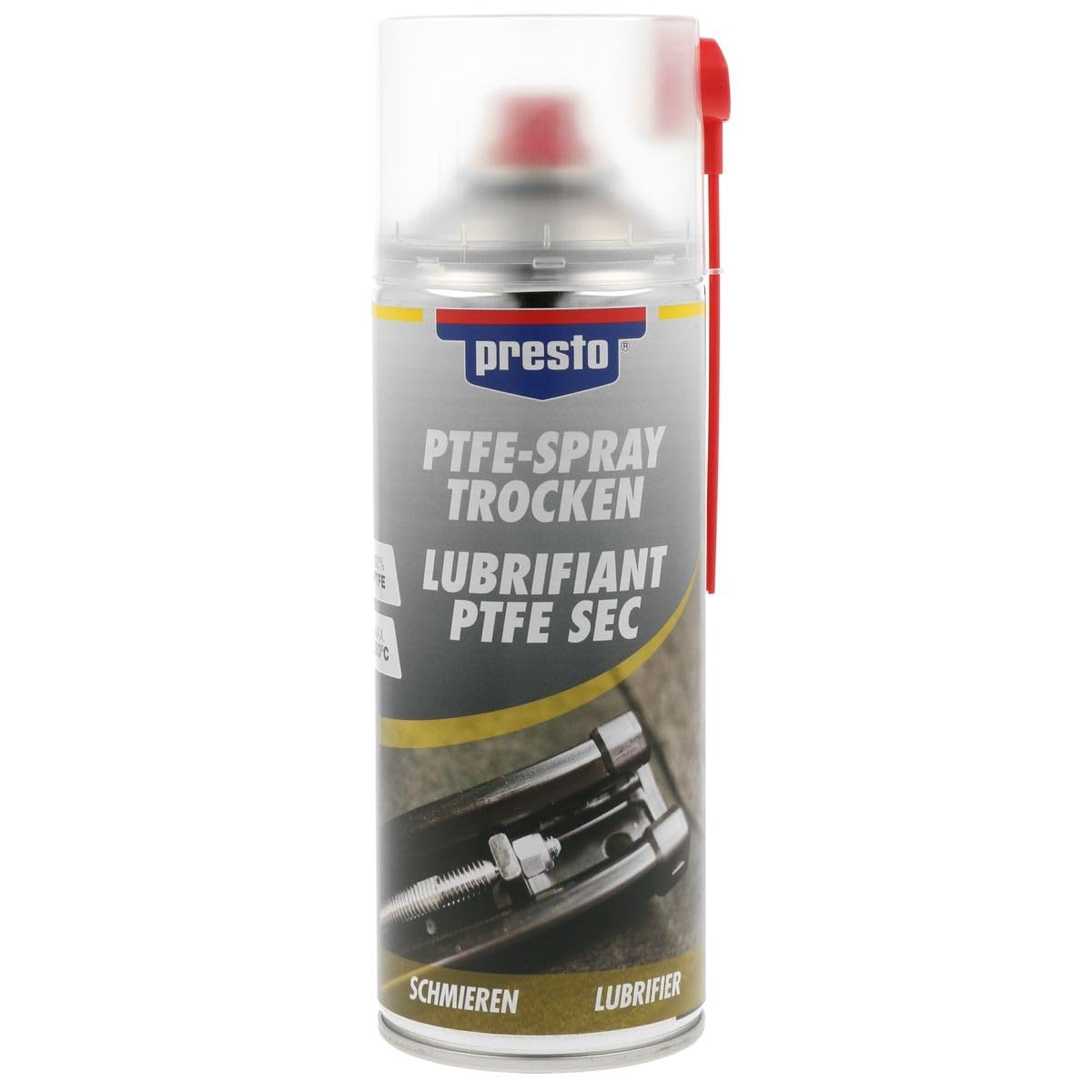 Presto PTFE-Spray TROCKEN Metall Kunststoff SCHMIERMITTEL 400 ml 279911 von MOTIP