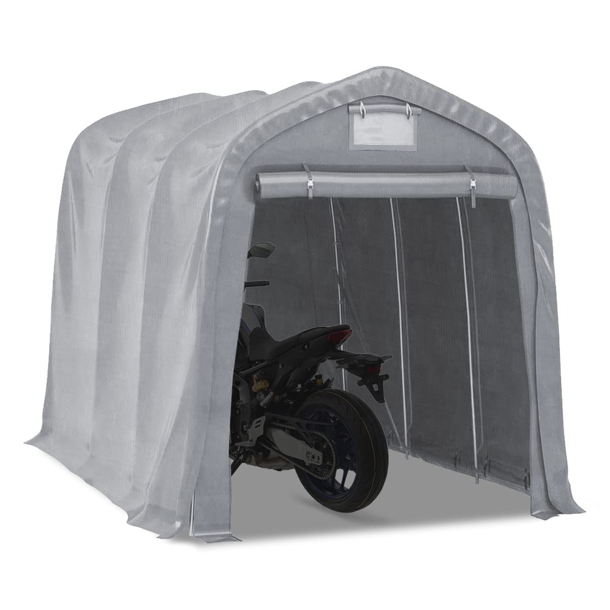 Motorrad Zeltgarage MG2 Motorradgarag 1,6x2,4m PE grau von MOTO GUARD