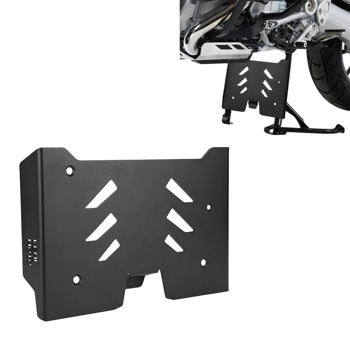 Motorschutz Erweiterung für BMW R 1200 GS/R 1250 GS 13-23 Schutz Platte ME7 schwarz von MOTO GUARD