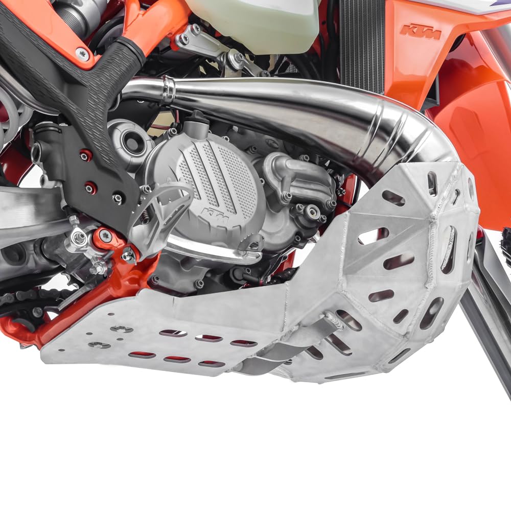 Motorschutz für KTM EXC 300 250 TPI 20-23 Aluminium Auspuff Krümmerschutz von MOTO GUARD