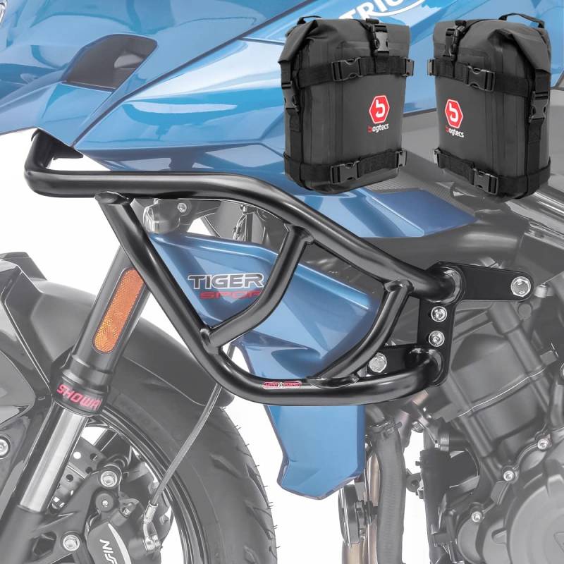 Verkleidungsschutzbügel + Taschen XL für Triumph Tiger Sport 660 22-24 schwarz von MOTO GUARD