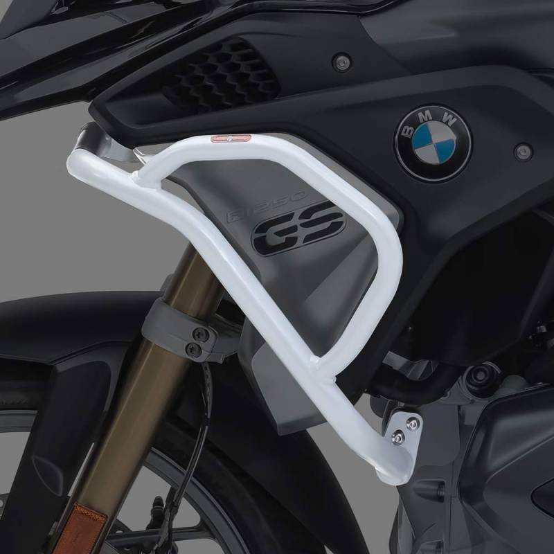 Verkleidungsschutzbügel L für BMW R 1200 GS 17-18 Tank-Sturzbügel Oben hellgrau von MOTO GUARD