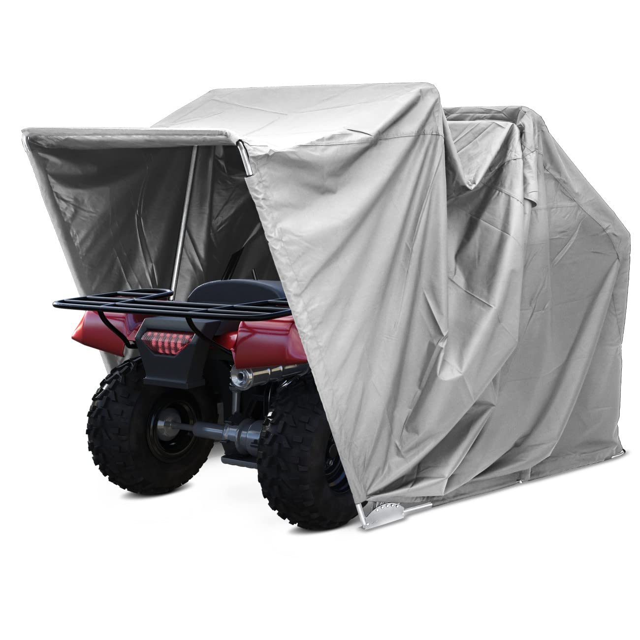 Zeltgarage/Faltgarage für Motorräder und Quads/ATVs XXXL grau von MOTO GUARD