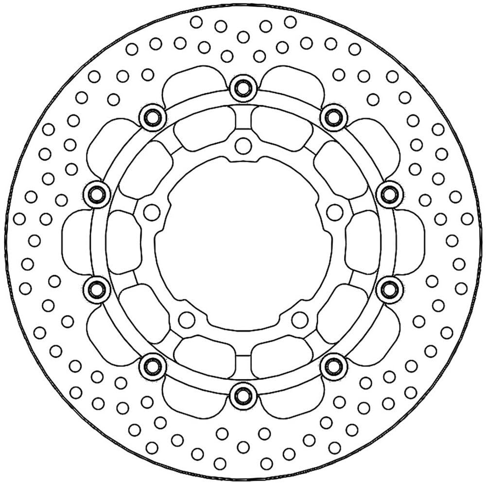 BRAKE DISC HALO FLOAT FT R von MOTO-MASTER