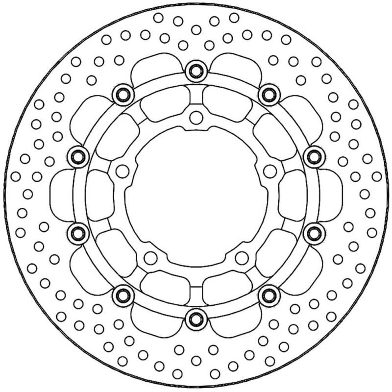 BRAKE DISC HALO FLOAT FT R von MOTO-MASTER