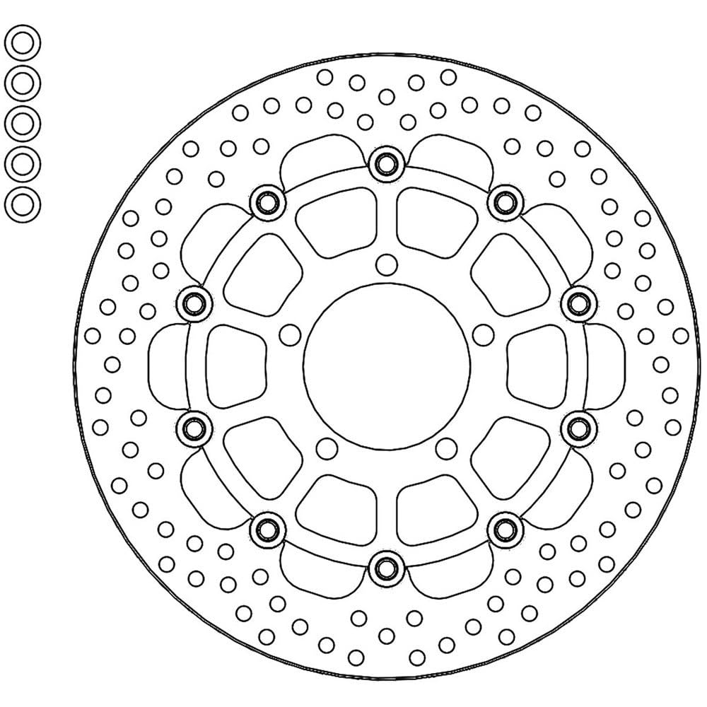 BRAKE DISC HALO FLOAT FT von MOTO-MASTER