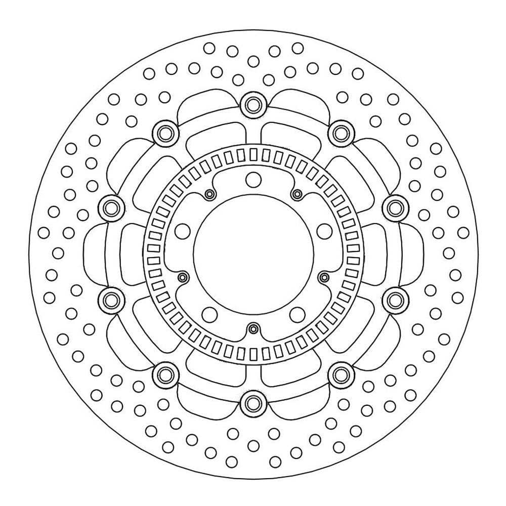 Street Front Halo Floating Brake Disk for optimal cooling and resistance -... von MOTO-MASTER